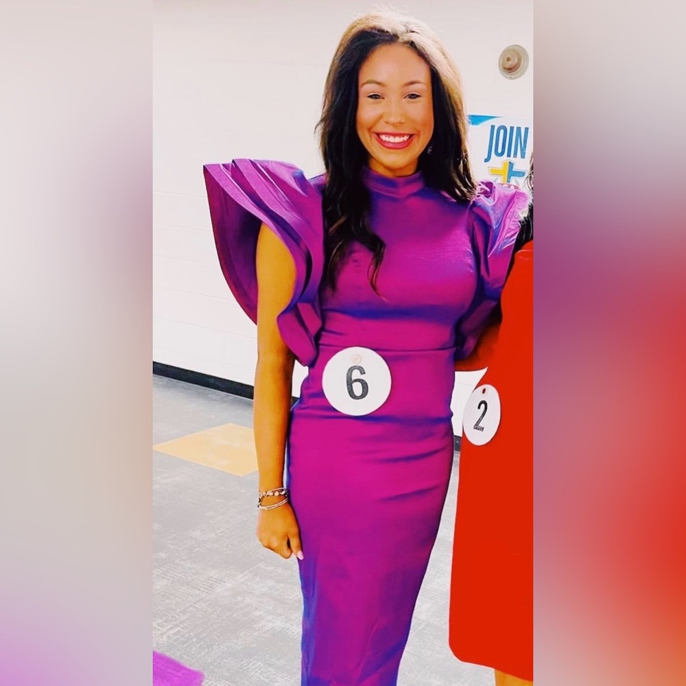 Elegant Purple Women's Dress